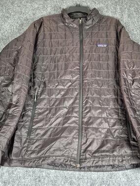 Patagonia Nano Puff Jacket Mens XL Brown Full Zip Insulated Primaloft 84212
